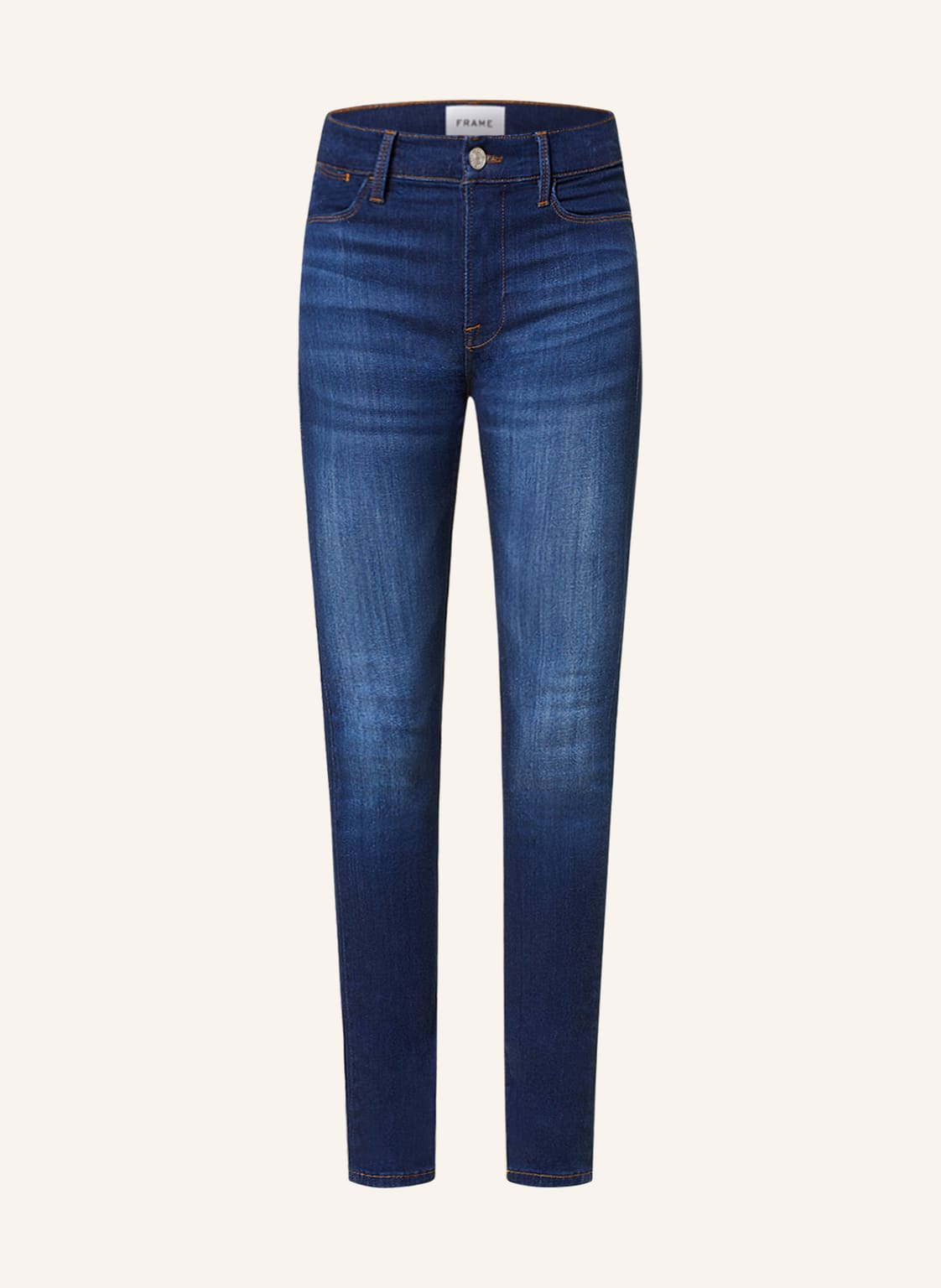 Image of Frame Denim Skinny Jeans Le High Skinny blau