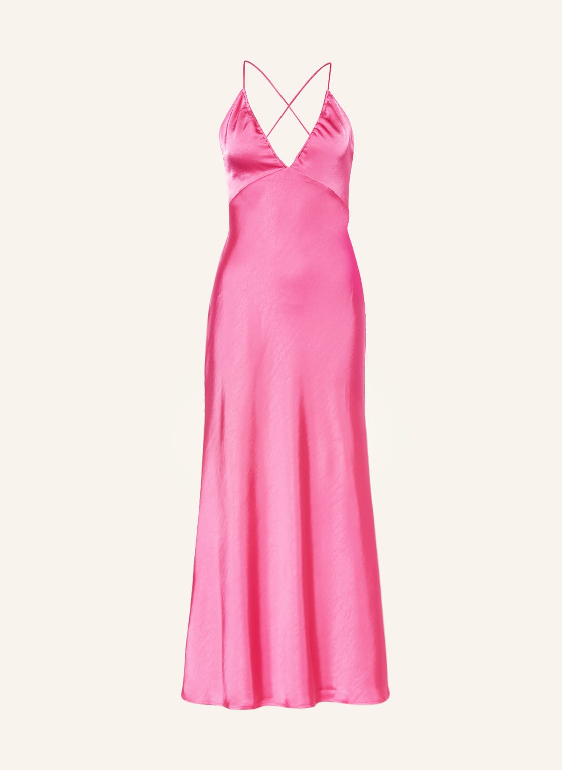 Image of Neo Noir Satinkleid Jolly Mit Cut-Out pink