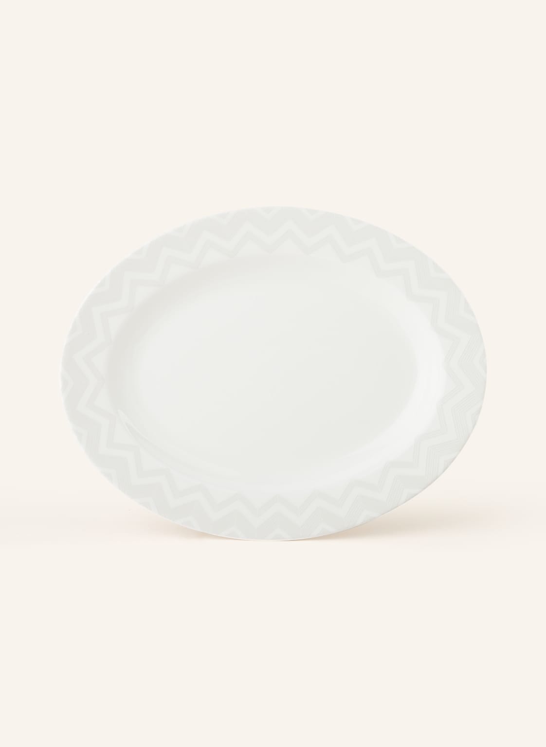 Image of Missoni Home Servierplatte Zig Zag weiss