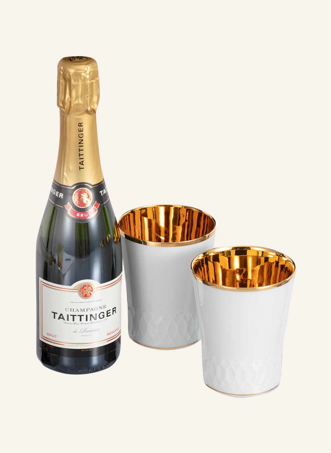 Image of Meissen Porzellan-Manufaktur 3-Tlg. Champagner-Set weiss