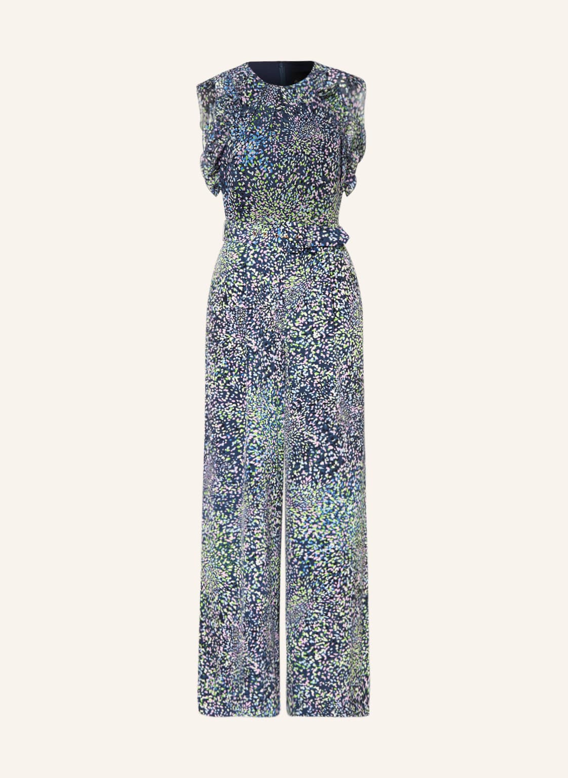 Image of Phase Eight Jumpsuit Maggie Mit Rüschen blau