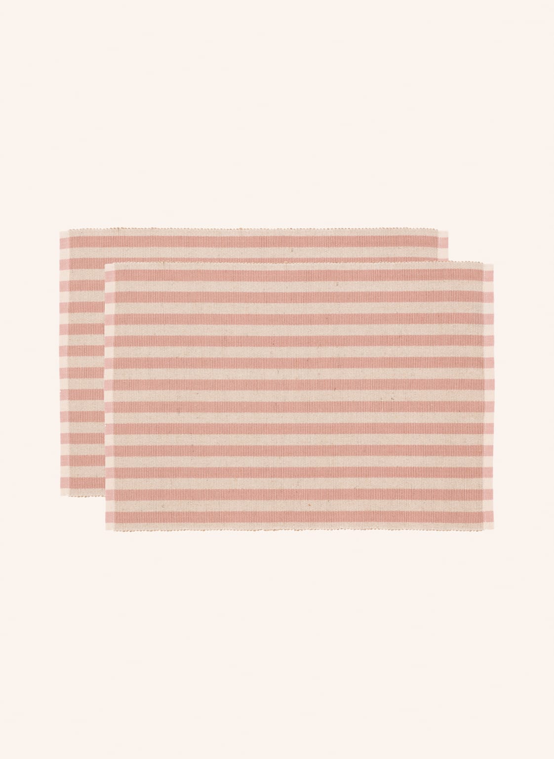 Image of Södahl 2er-Tischsets Statement Stripe rosa