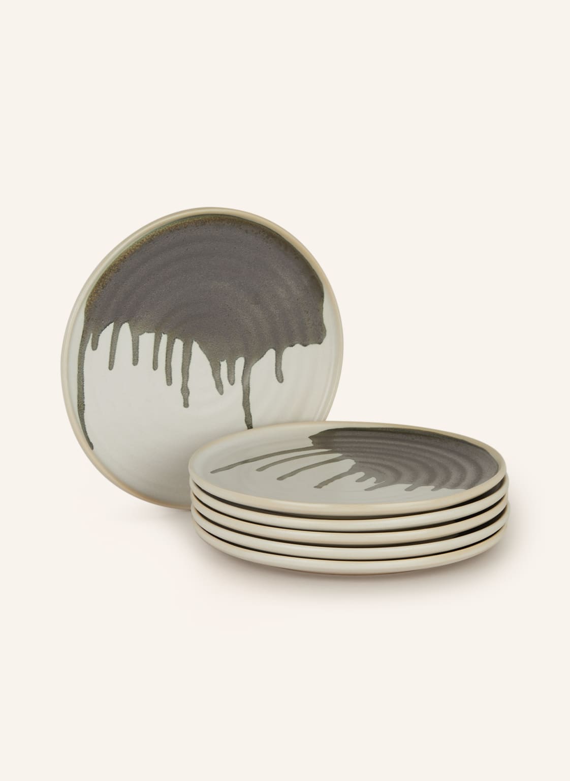 Image of Ferm Living 6er-Set Dessertteller Omhu weiss