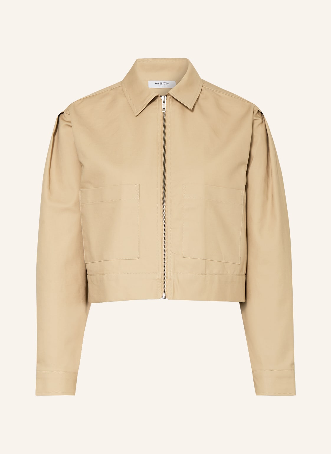 Image of Moss Copenhagen Cropped-Jacke Chjosefine beige