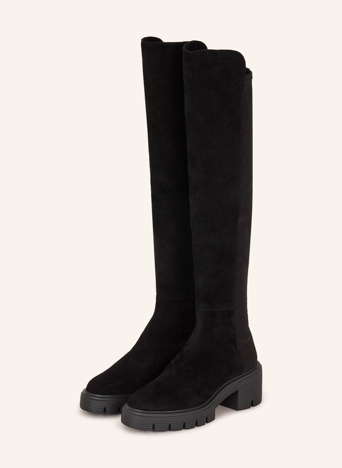 Image of Stuart Weitzman Overknee-Stiefel Soho schwarz