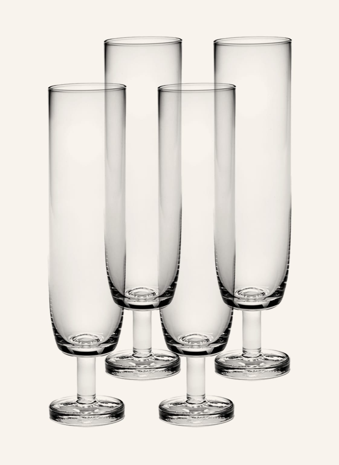 Image of Serax 4er-Set Champagnergläser Base weiss