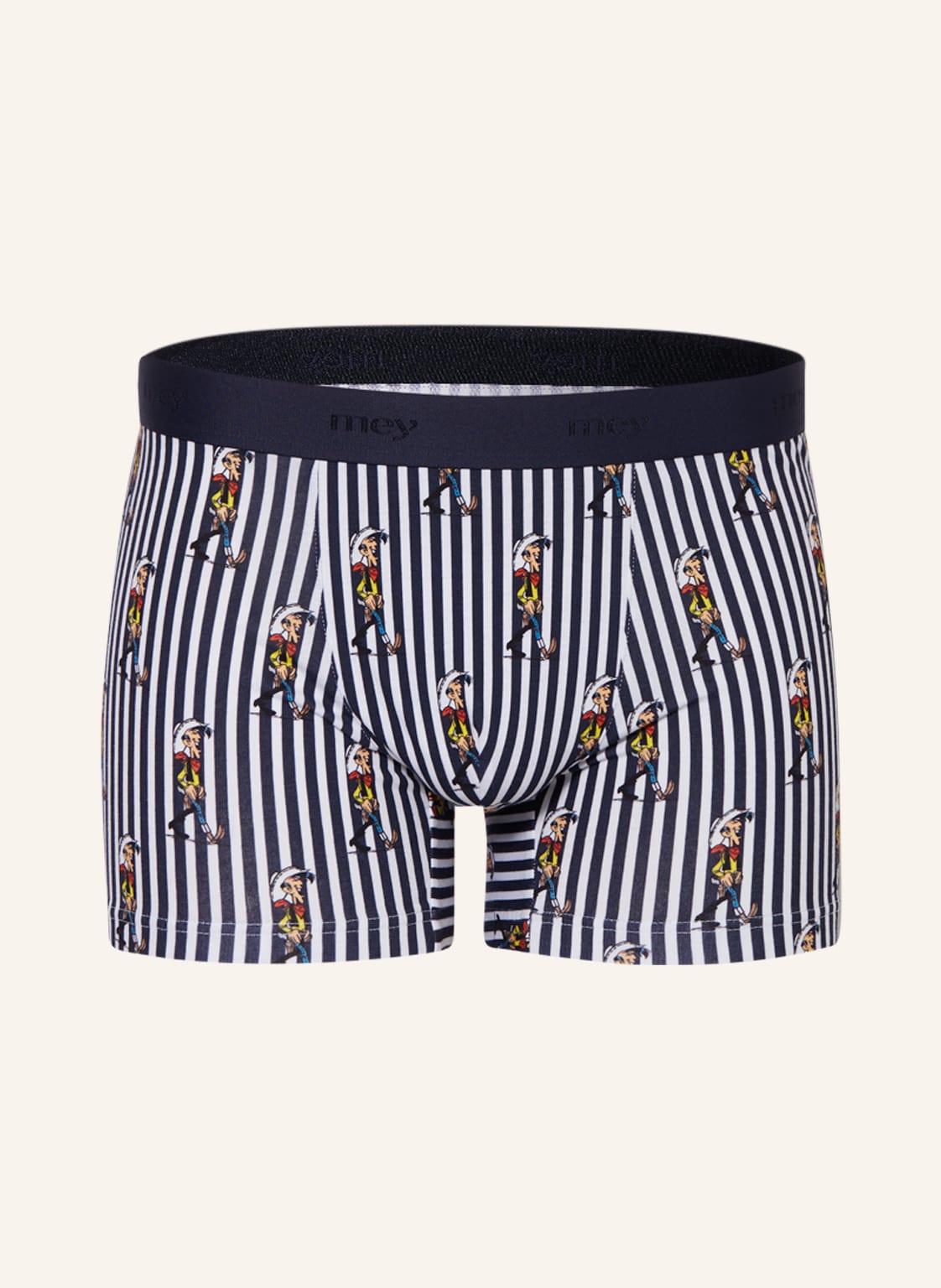 Image of Mey Boxershorts Serie Mey × Lucky Luke blau