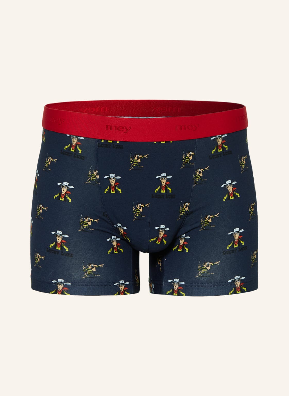 Image of Mey Boxershorts Serie Mey X Lucky Luke blau