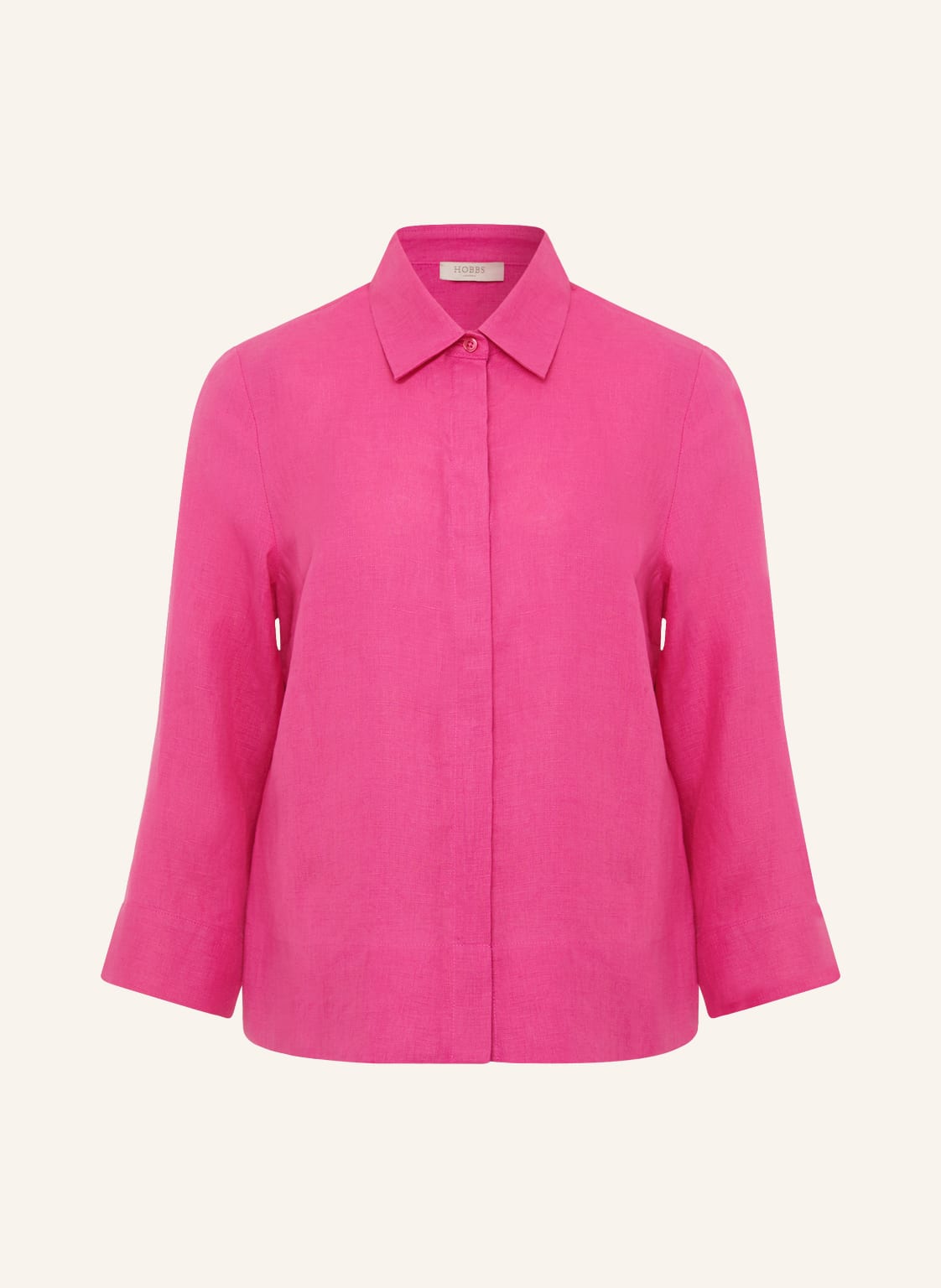 Image of Hobbs Hemdbluse Nita Aus Leinen Mit 3/4-Arm pink