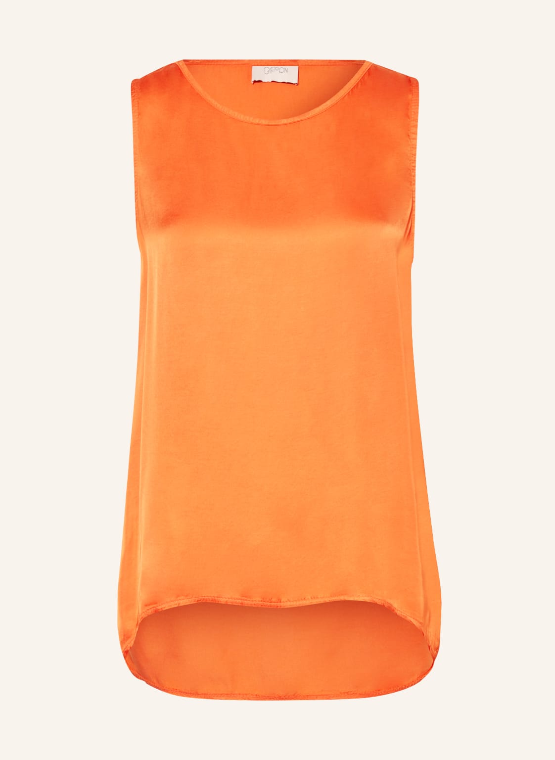 Image of Cartoon Blusentop Aus Satin orange