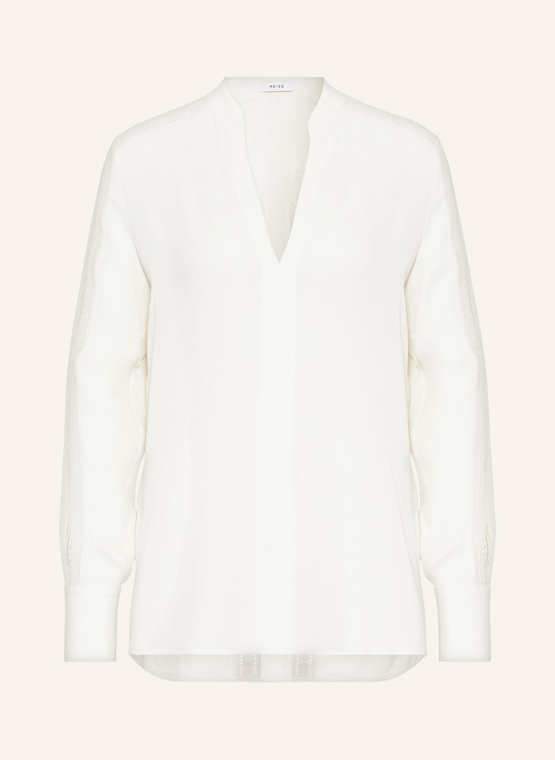 Image of Reiss Blusenshirt Rowan Mit Lochspitze weiss