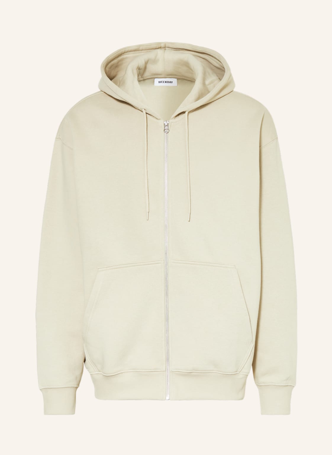 Image of Weekday Oversized-Sweatjacke gruen