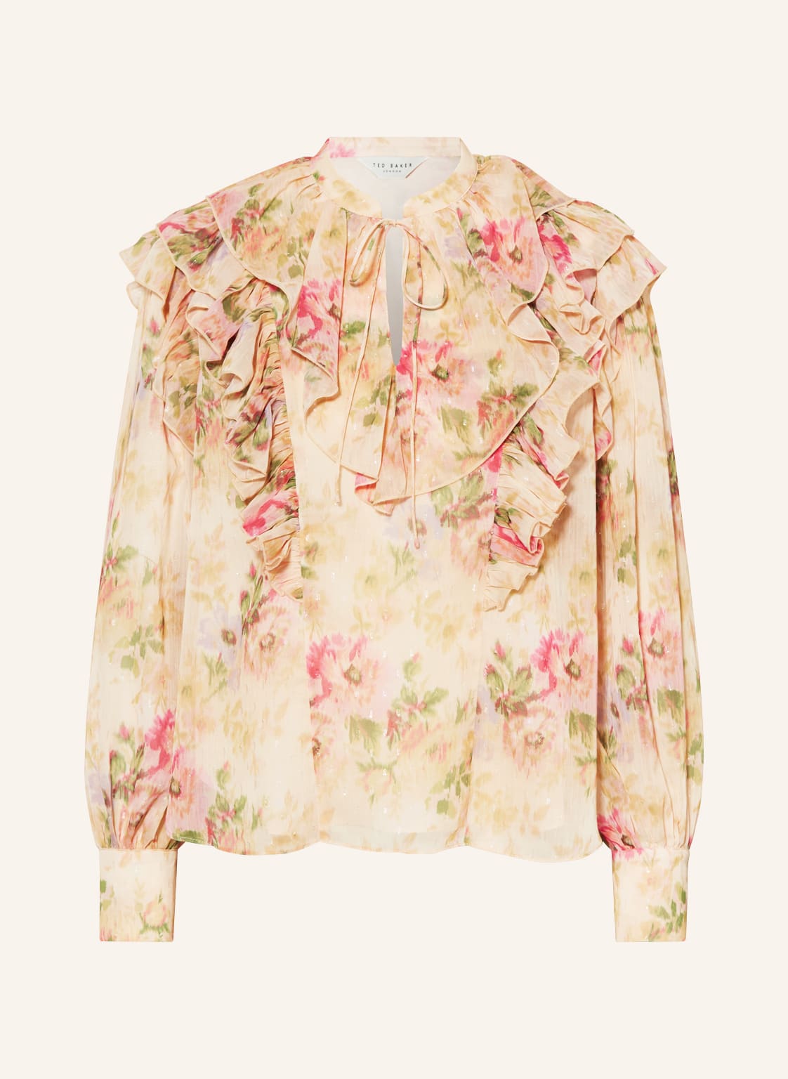 Image of Ted Baker Blusenshirt Helenoh Mit Glitzergarn gruen