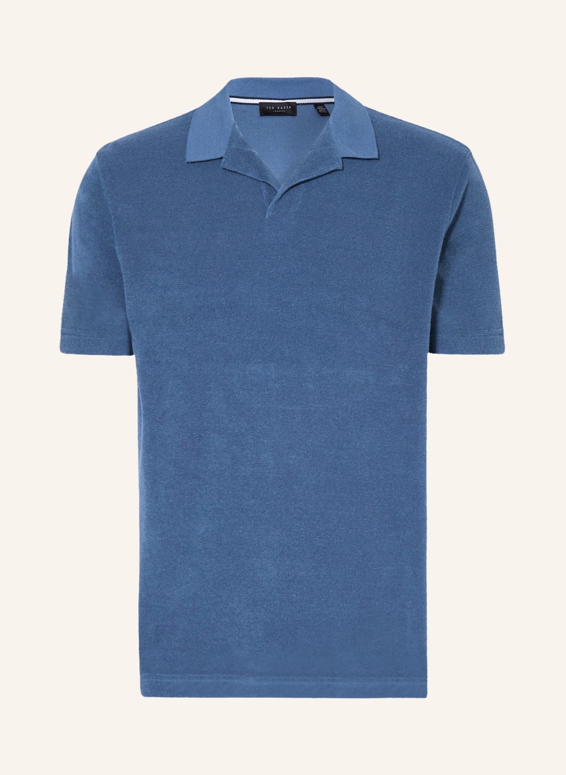 Image of Ted Baker Frottee-Poloshirt Sndbank blau