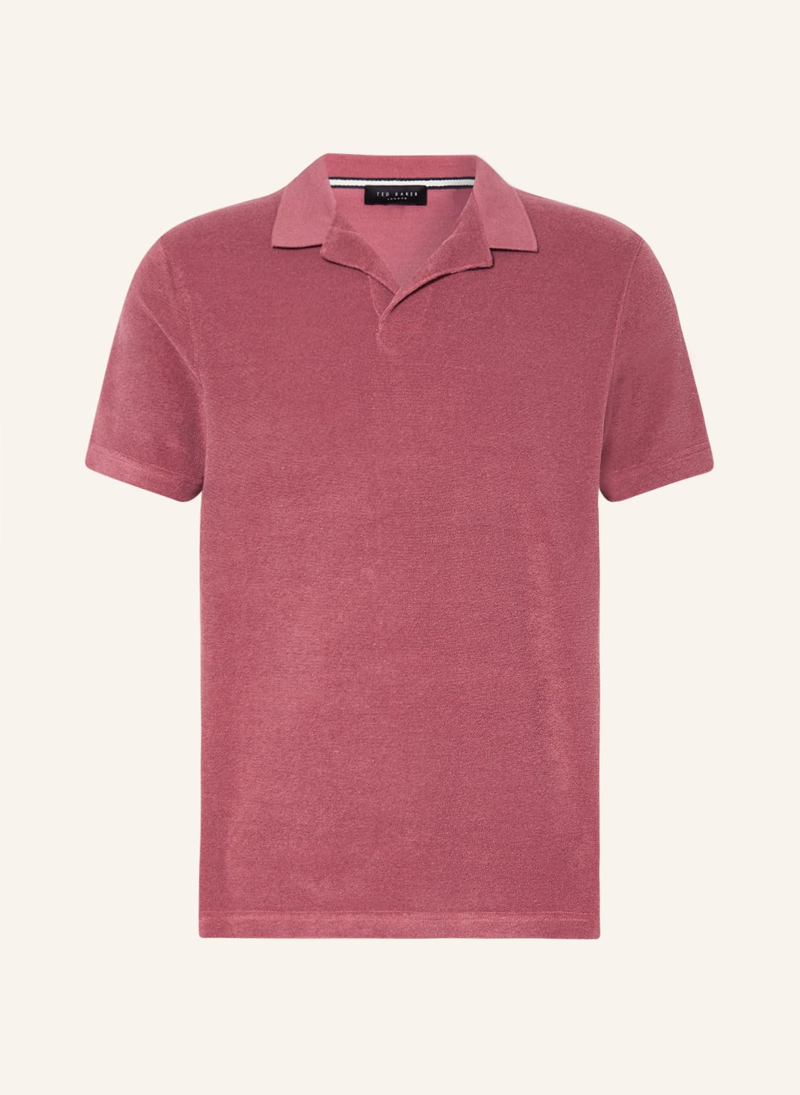 Image of Ted Baker Frottee-Poloshirt Sndbank pink