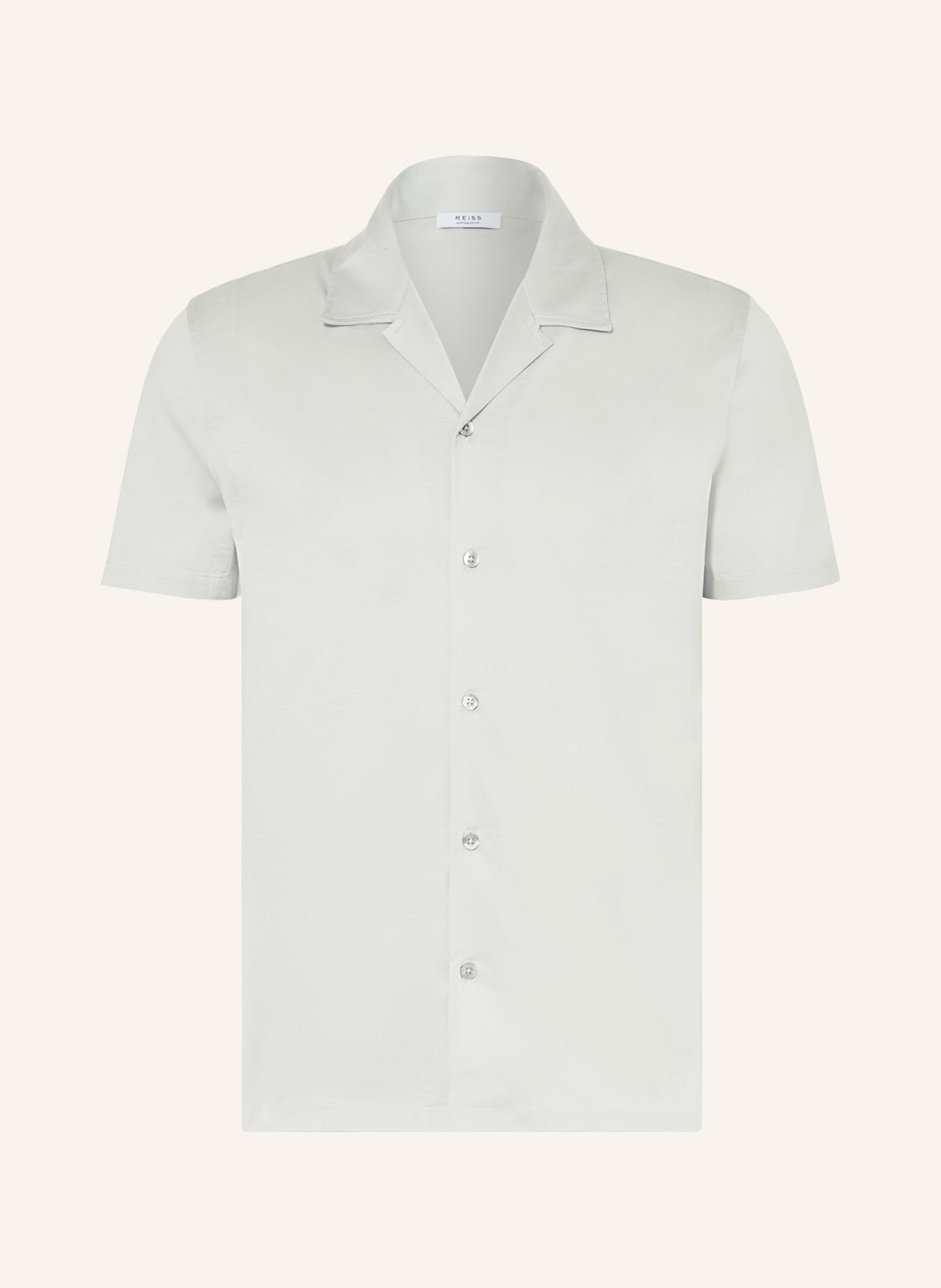Image of Reiss Resorthemd Caspa Slim Fit Aus Jersey gruen