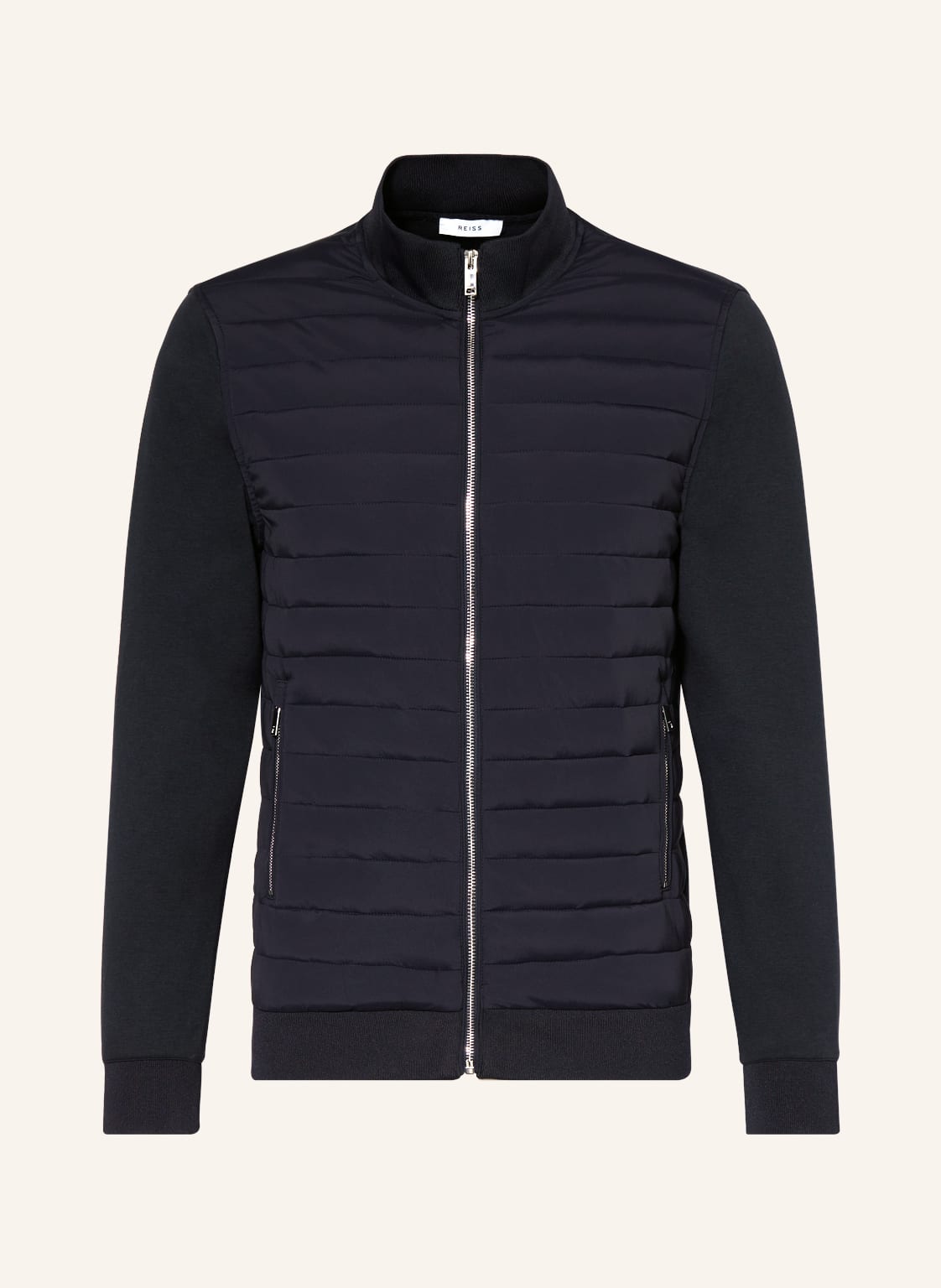Image of Reiss Steppjacke Flintoff Im Materialmix blau