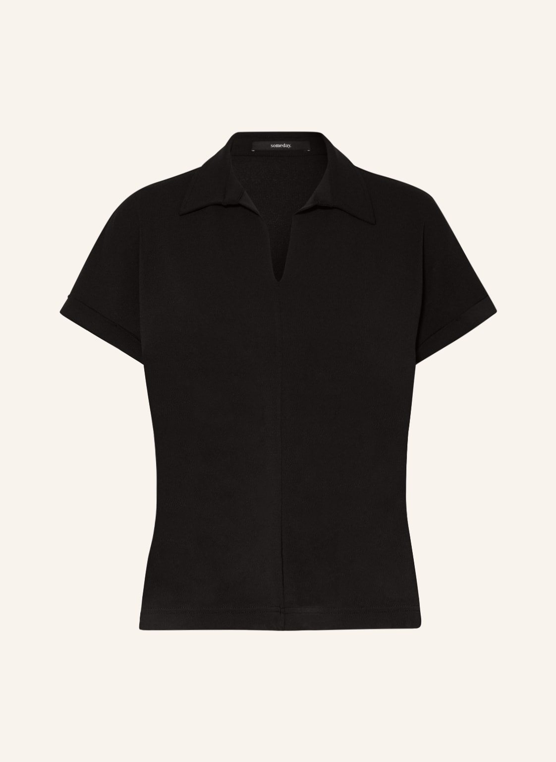 Image of Someday Jersey-Poloshirt Katalina schwarz