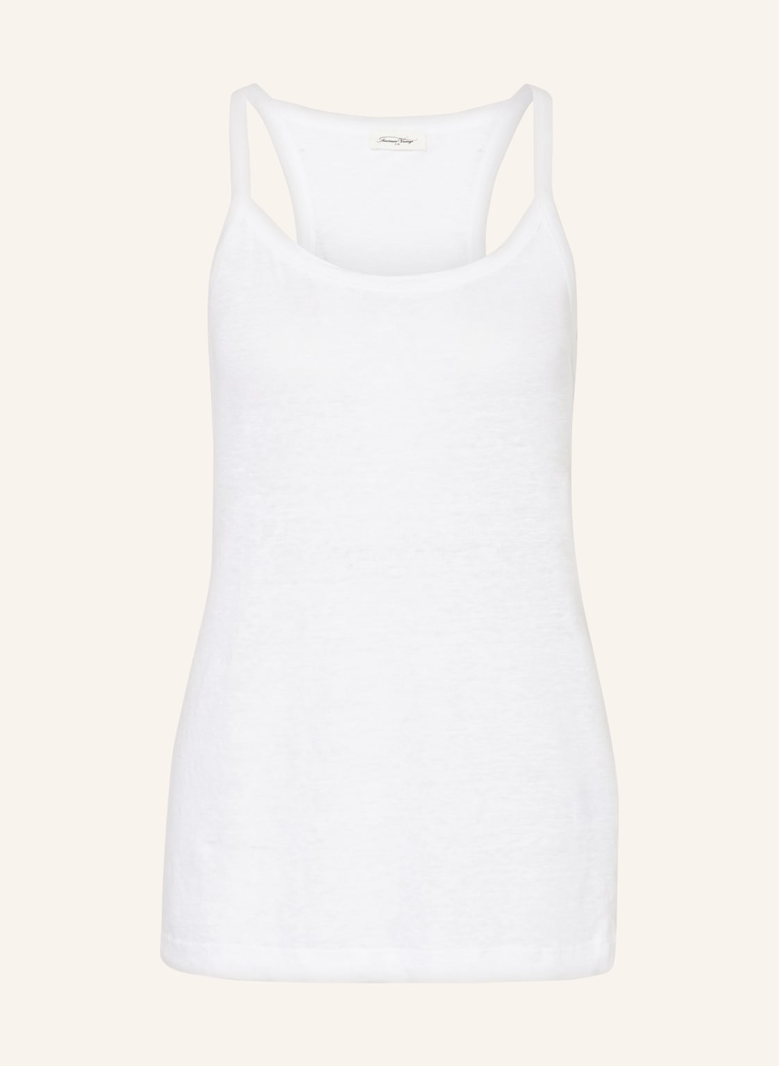 Image of American Vintage Leinentop Pobsbury weiss