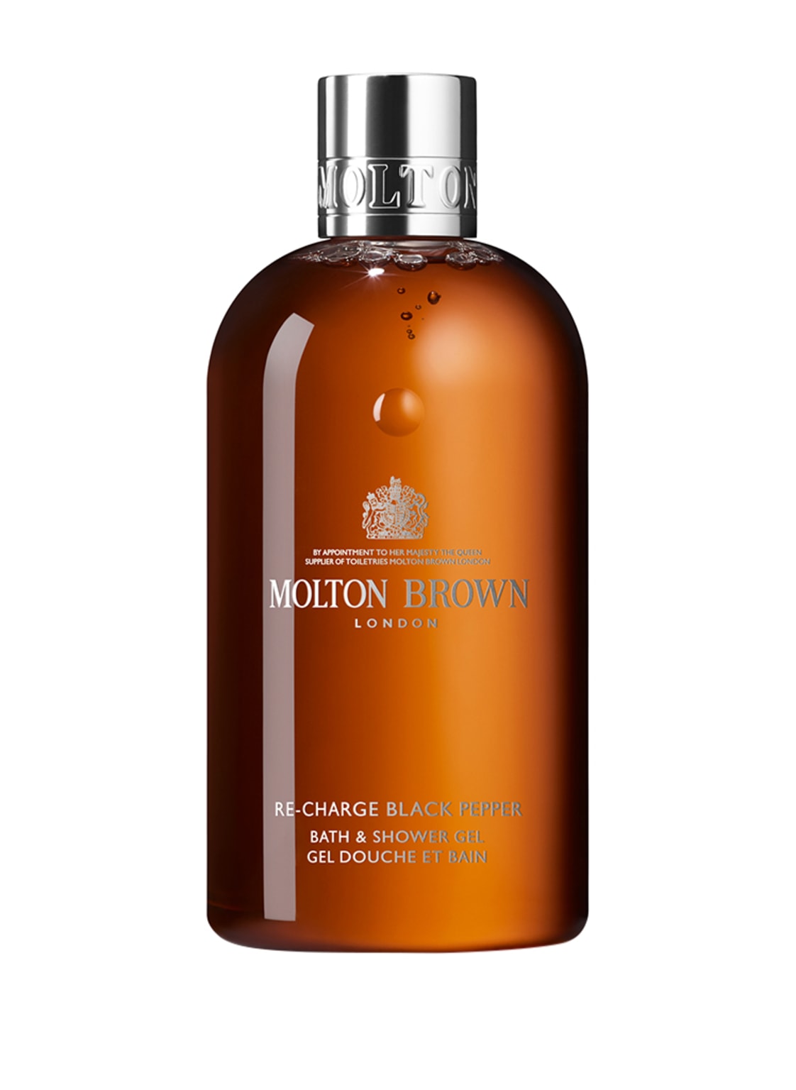 Image of Molton Brown Re-Charge Black Pepper Bath & Shower Gel 300 ml
