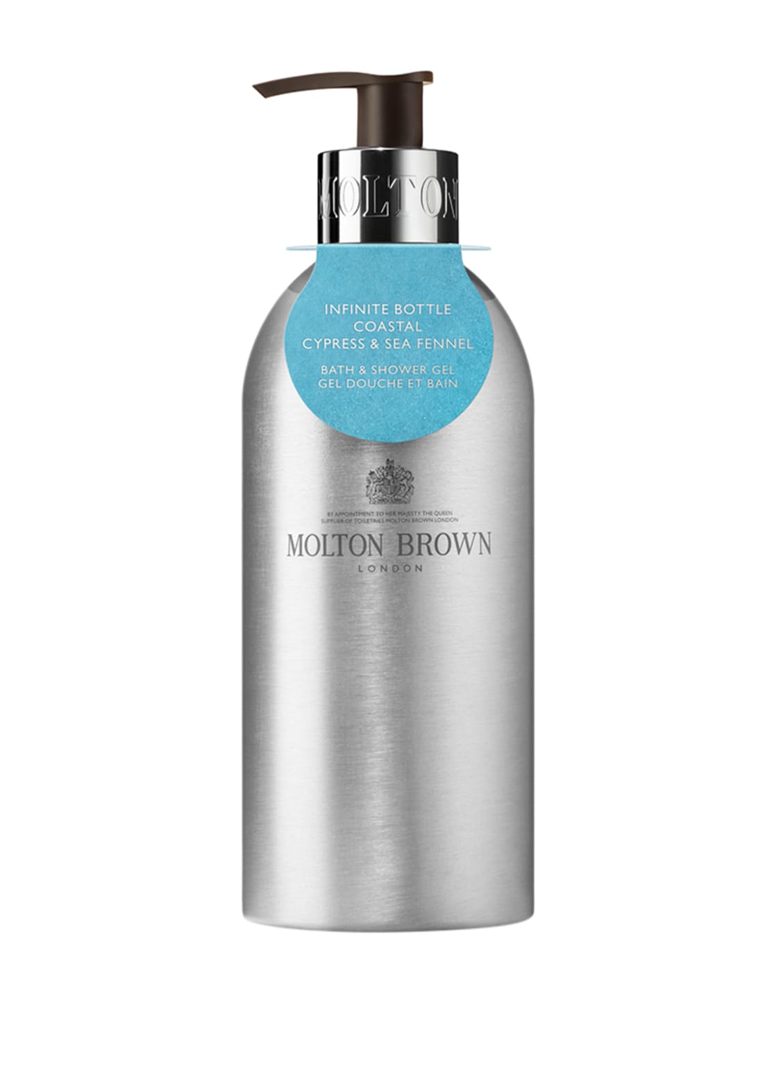 Image of Molton Brown Coastal Cypress & Sea Fennel Infinite Bottle Bath & Shower Gel 400 ml
