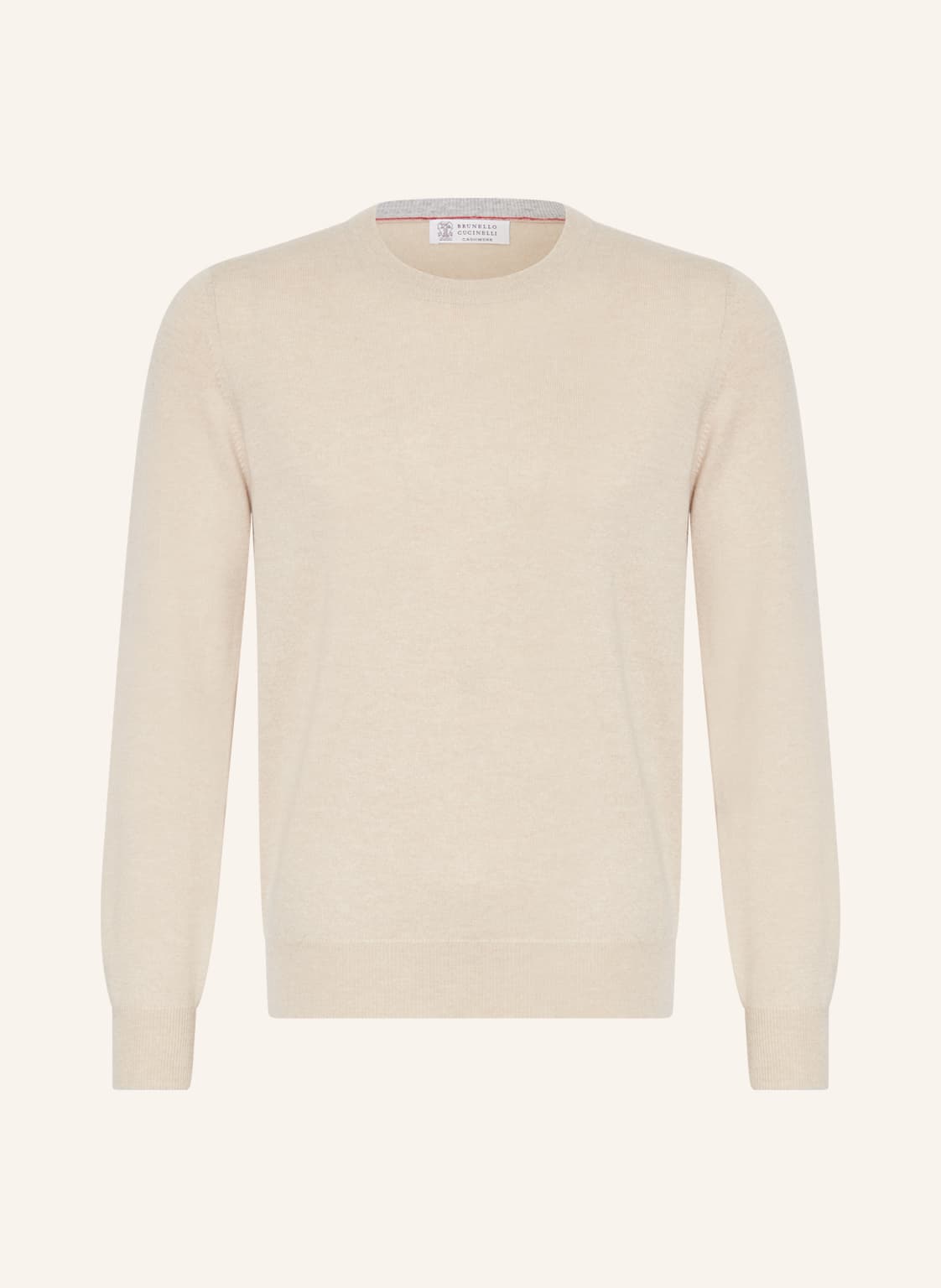 Image of Brunello Cucinelli Cashmere-Pullover beige