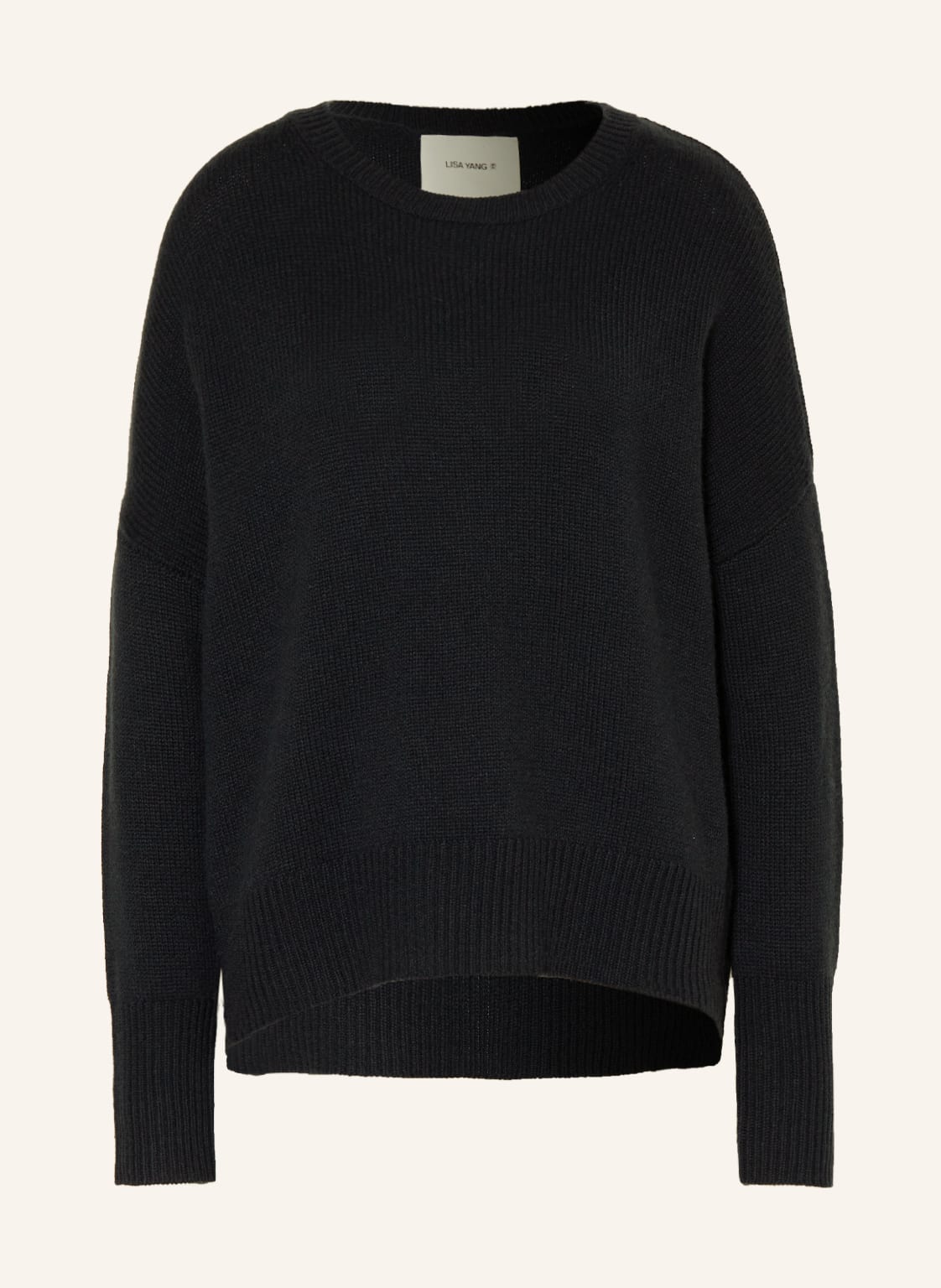 Image of Lisa Yang Cashmere-Pullover Mila schwarz