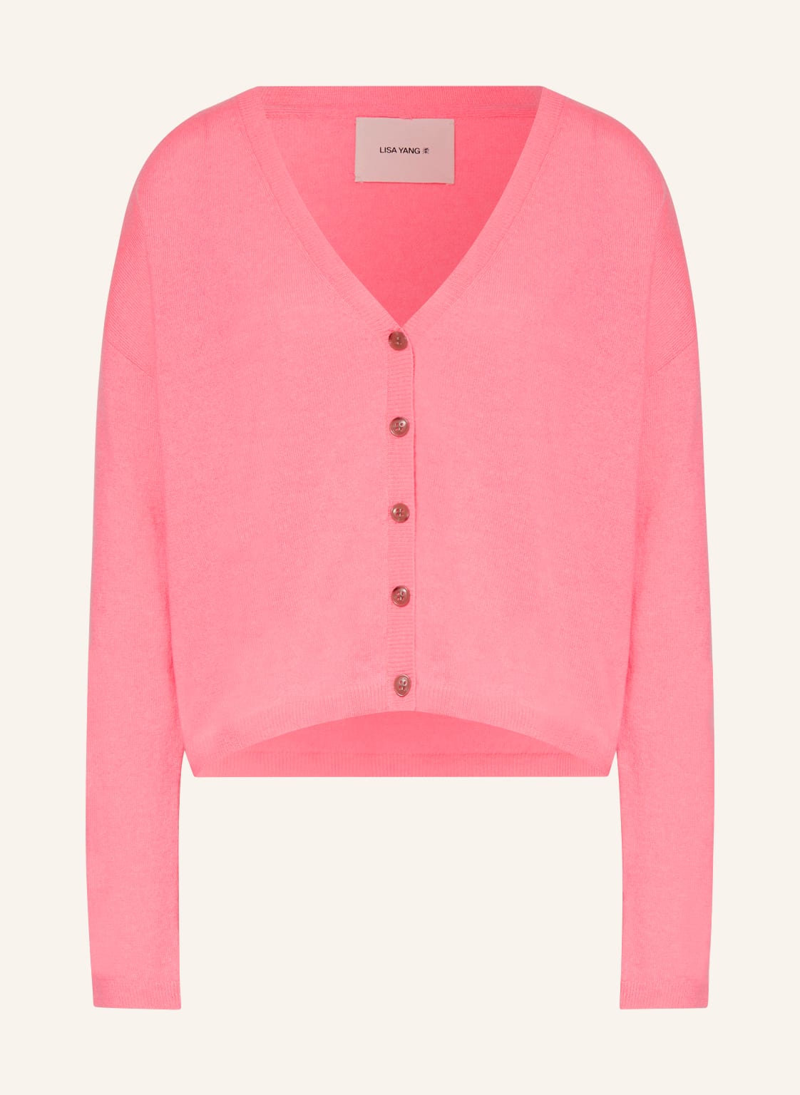 Image of Lisa Yang Strickjacke Abby Aus Cashmere pink