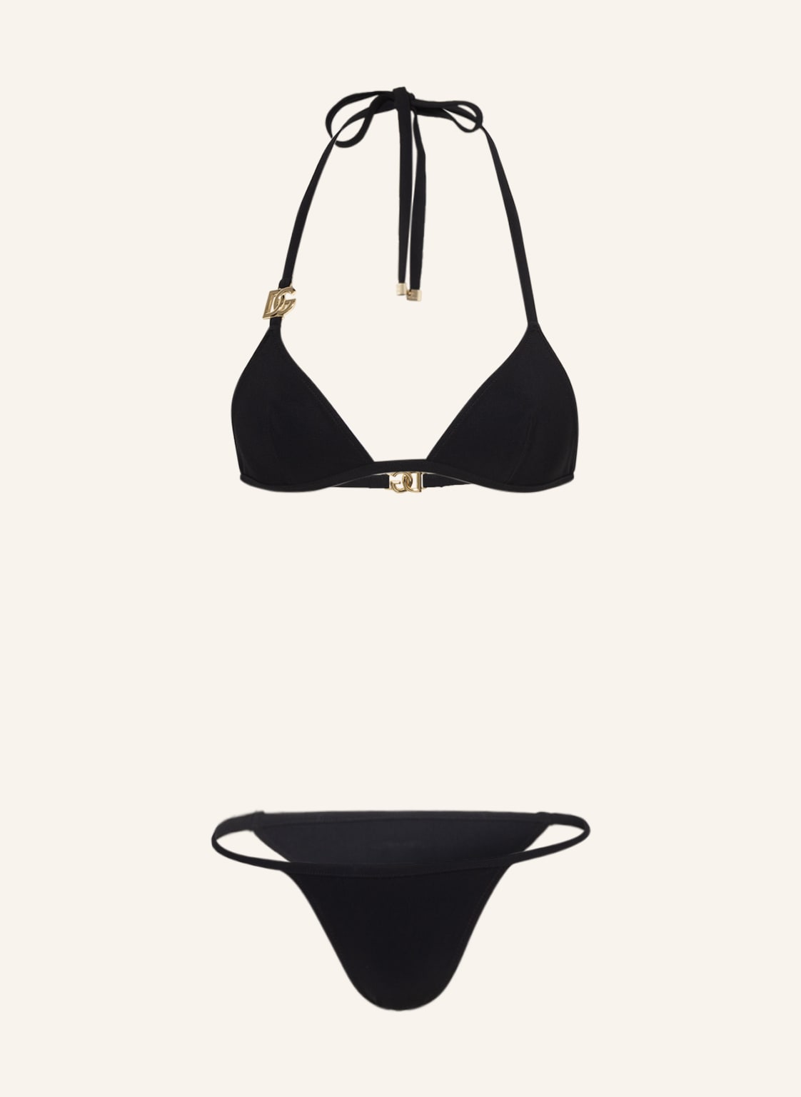Image of Dolce & Gabbana Triangel-Bikini schwarz
