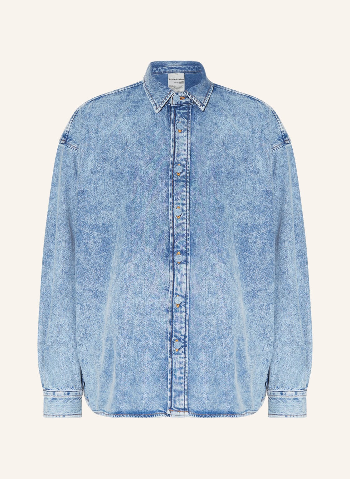 Image of Acne Studios Jeans-Overshirt blau