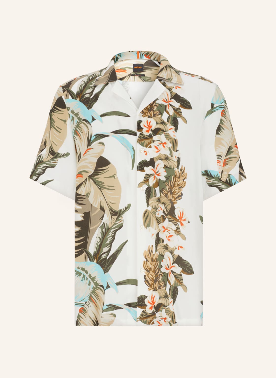 Image of Boss Resorthemd Rayer Regular Fit weiss