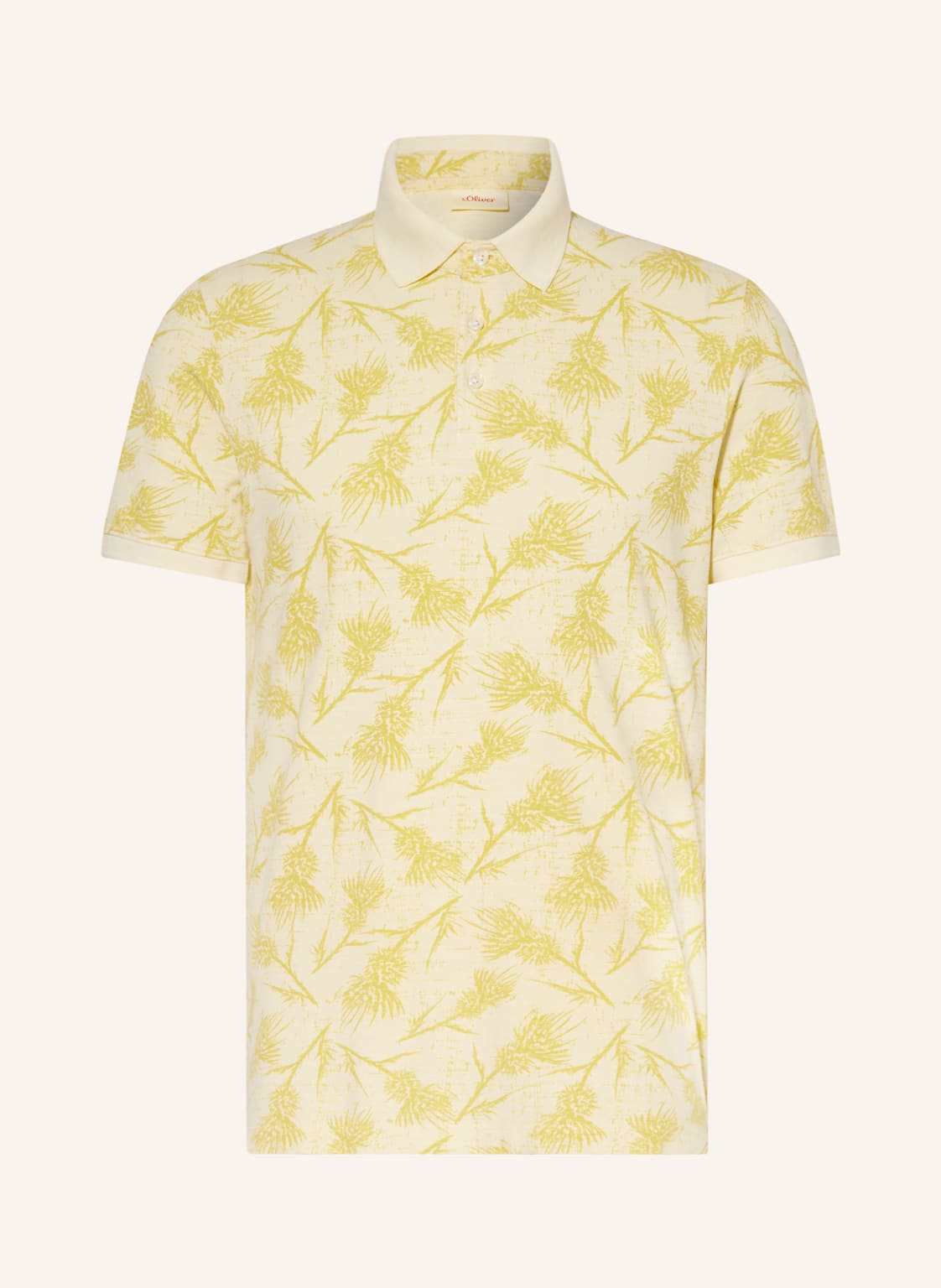 Image of S.Oliver Red Piqué-Poloshirt gelb