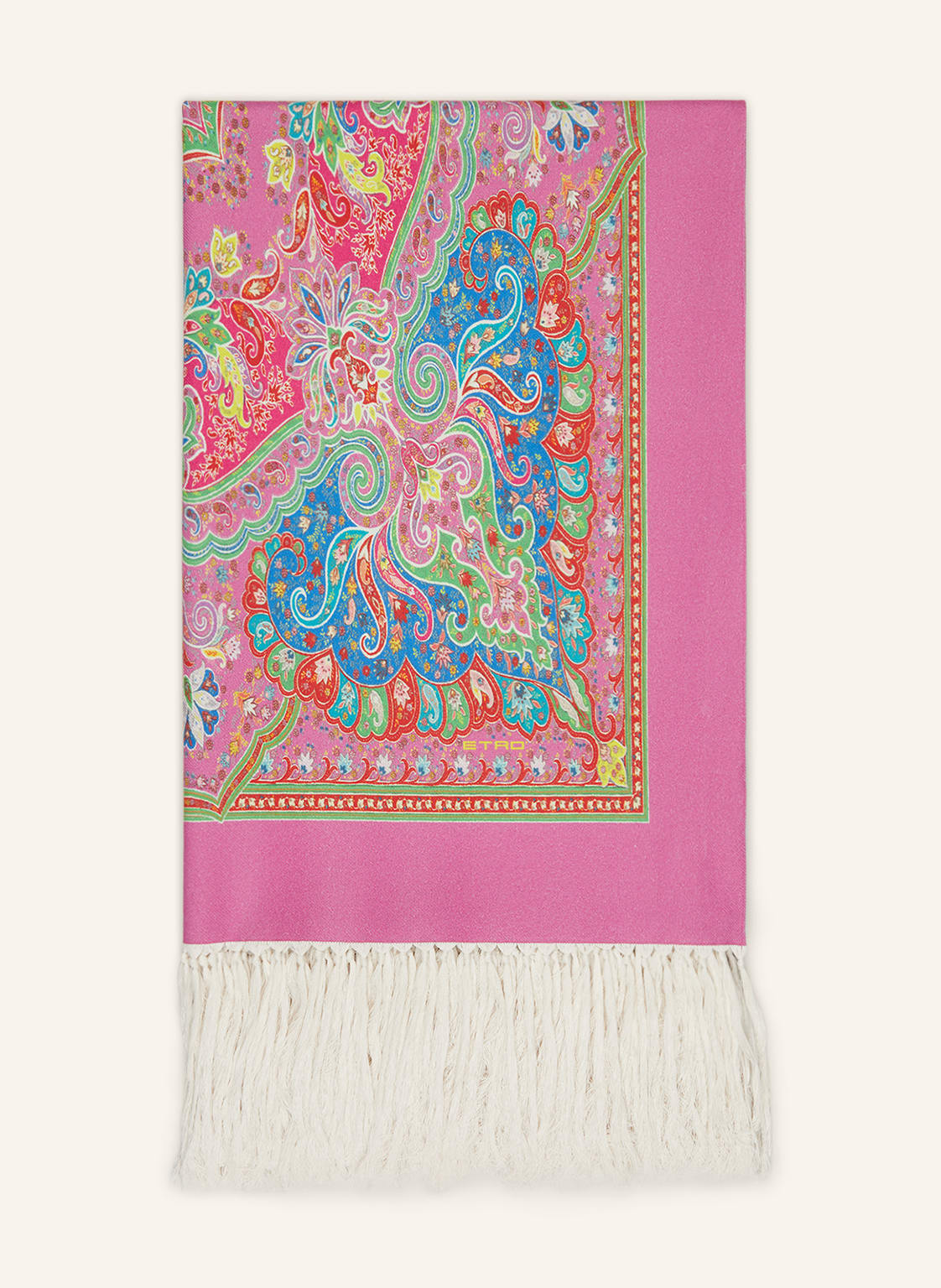 Image of Etro Home Plaid pink