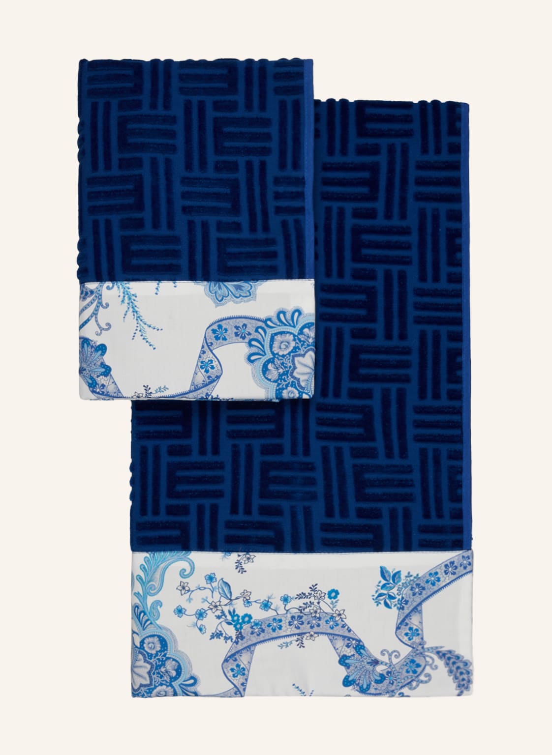 Image of Etro Home Set: Handtuch Und Gästehandtuch blau