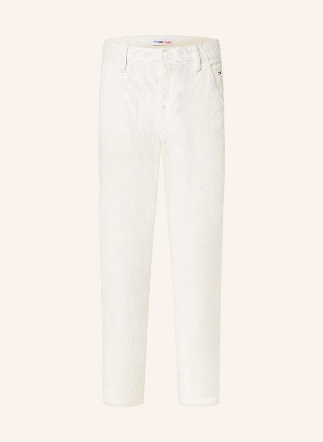 Image of Tommy Jeans Cordhose Ethan Relaxed Straight Fit weiss