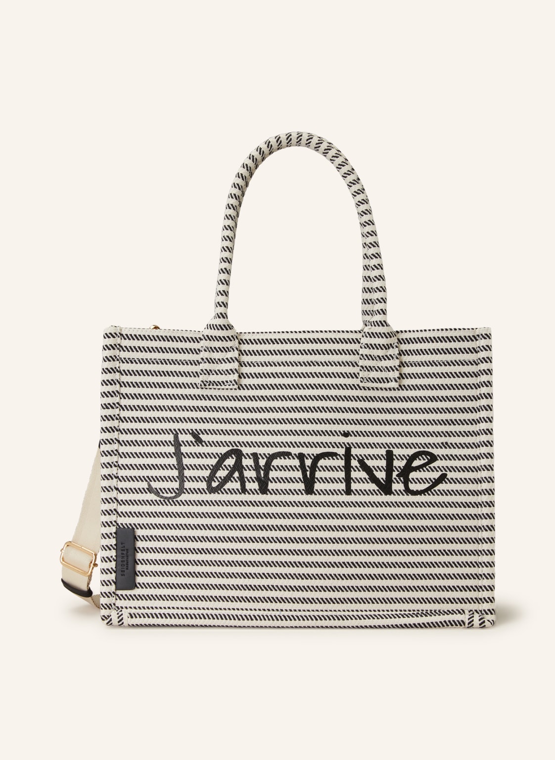 Image of Seidenfelt Shopper Fränsta schwarz