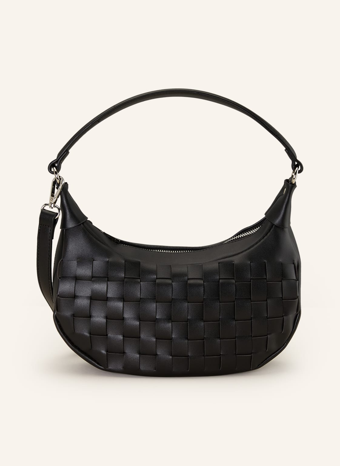 Image of Seidenfelt Schultertasche Malilla schwarz