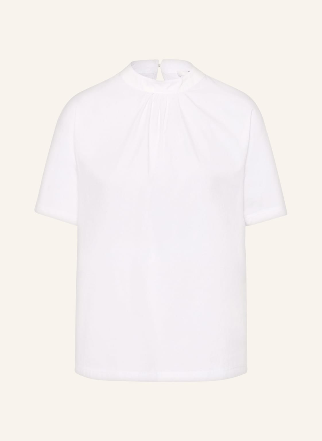 Image of Brax Blusenshirt Camille Im Materialmix weiss