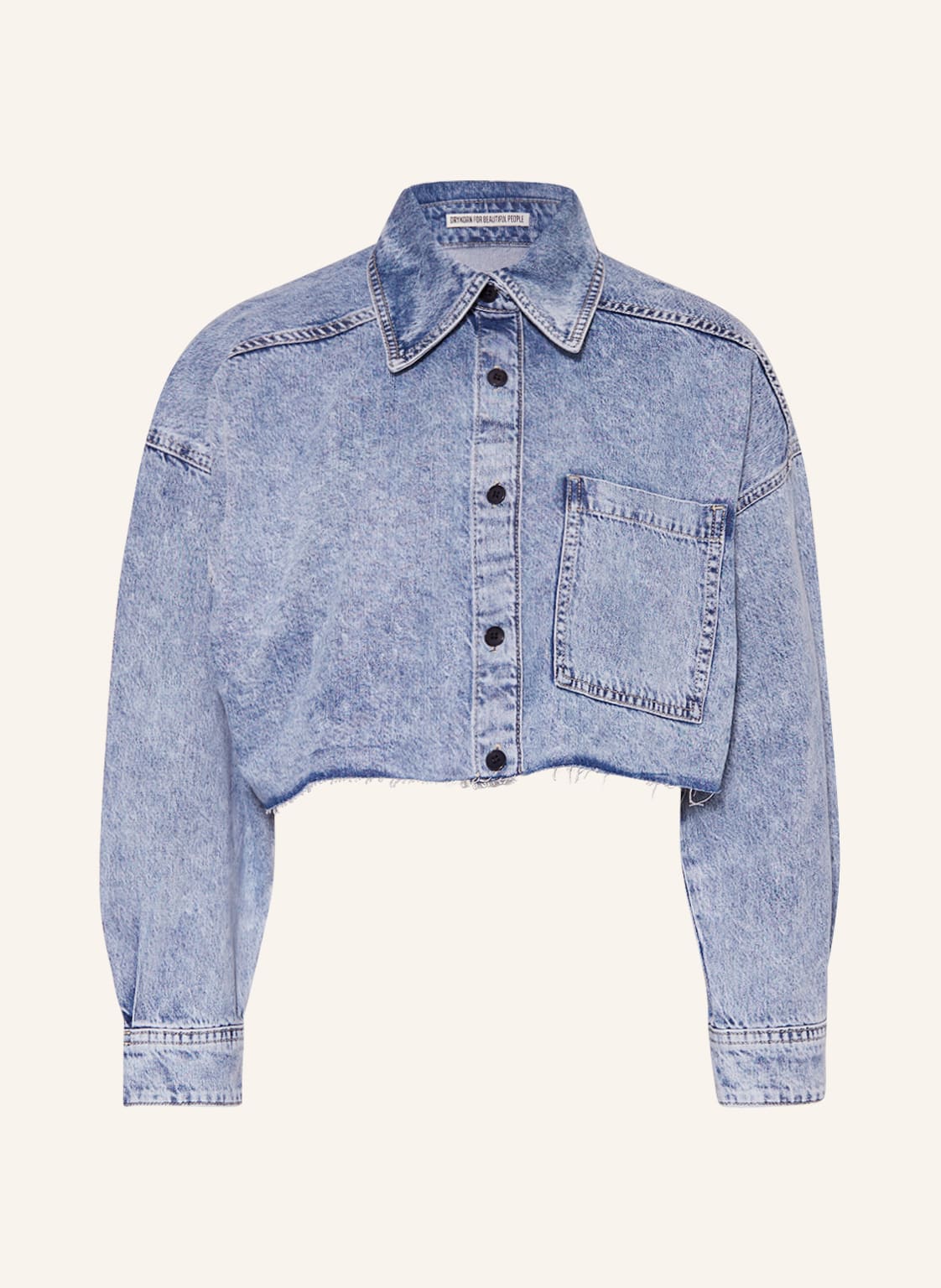 Image of Drykorn Cropped-Jeansbluse Danu blau