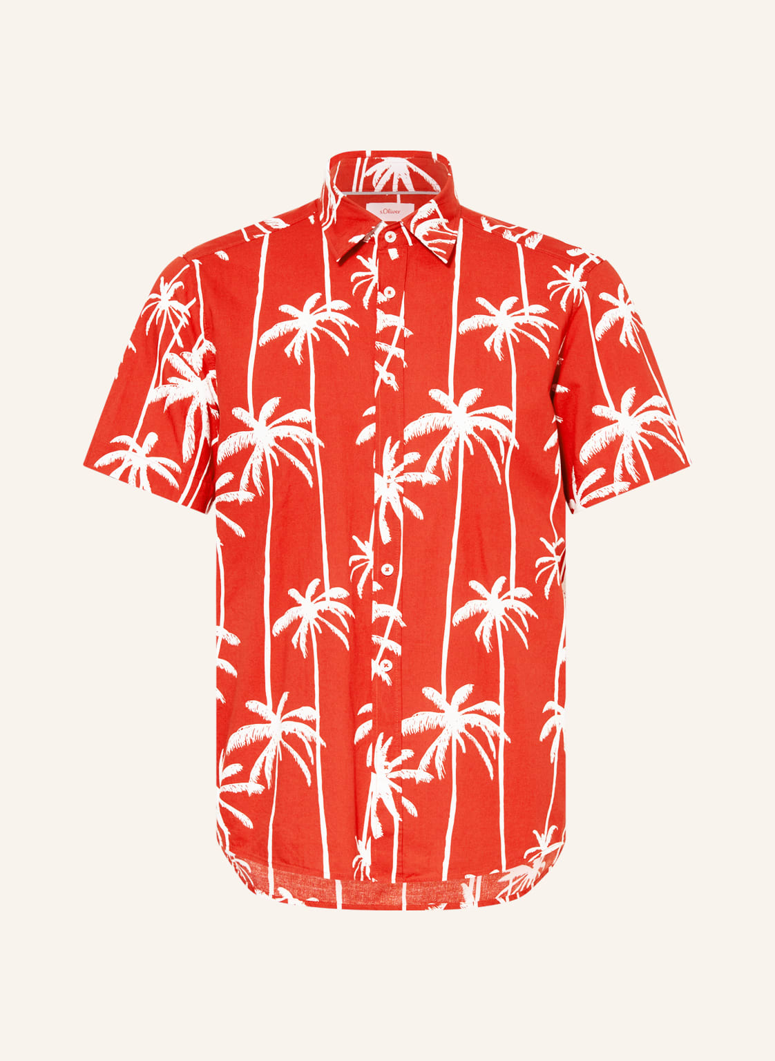 Image of S.Oliver Red Kurzarm-Hemd Comfort Fit rot