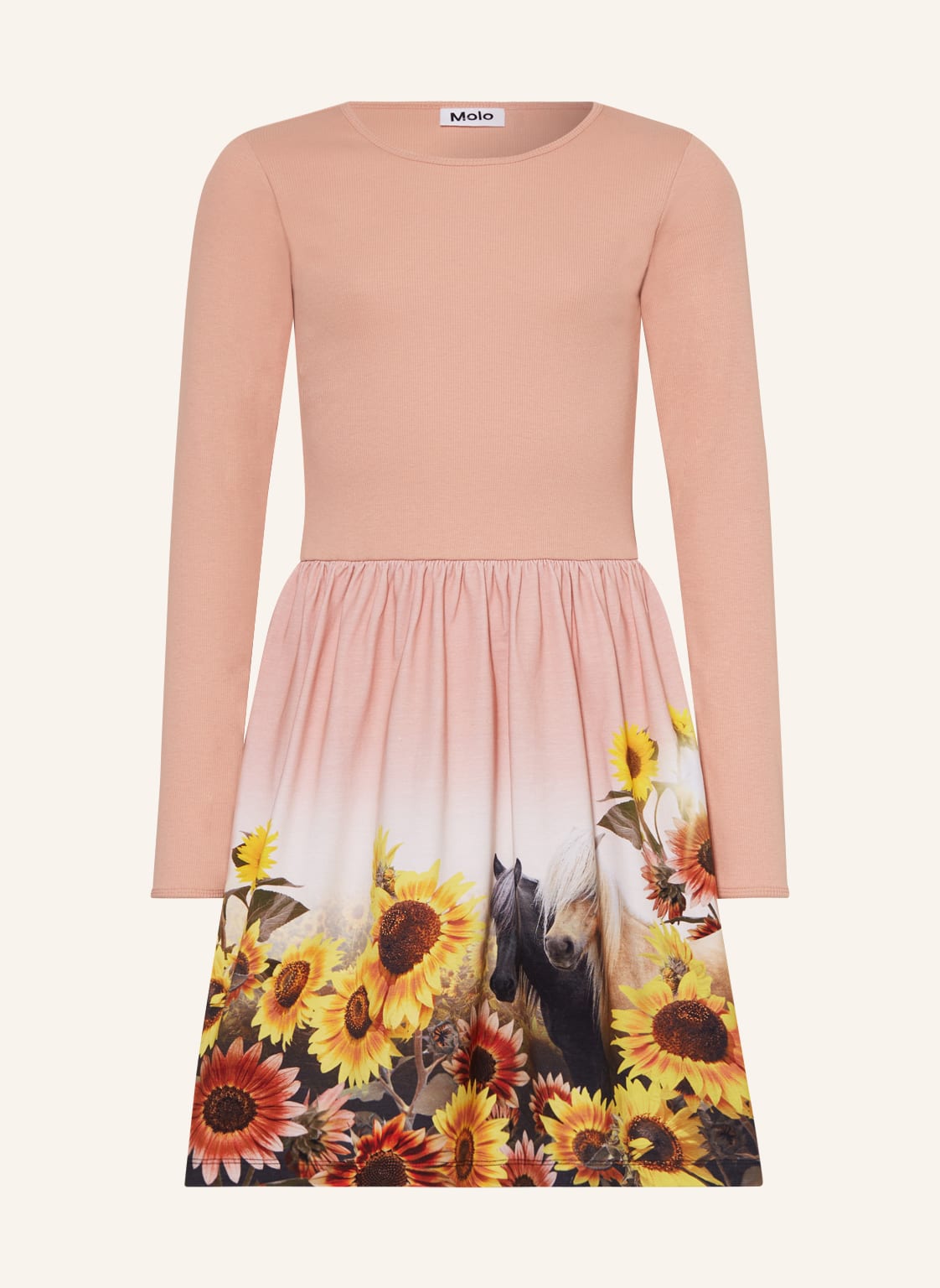 Image of Molo Kleid Credence Im Materialmix rosa