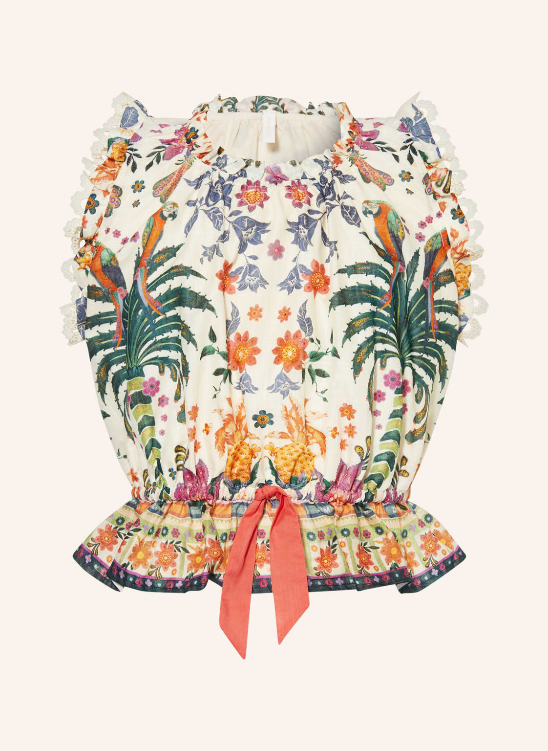 Image of Zimmermann Blusentop Ginger Mit Rüschen weiss