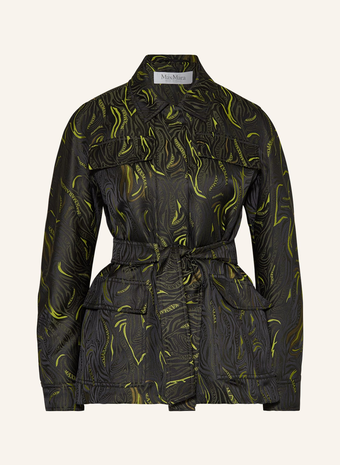 Image of Max Mara Jacquard-Jacke Palio schwarz