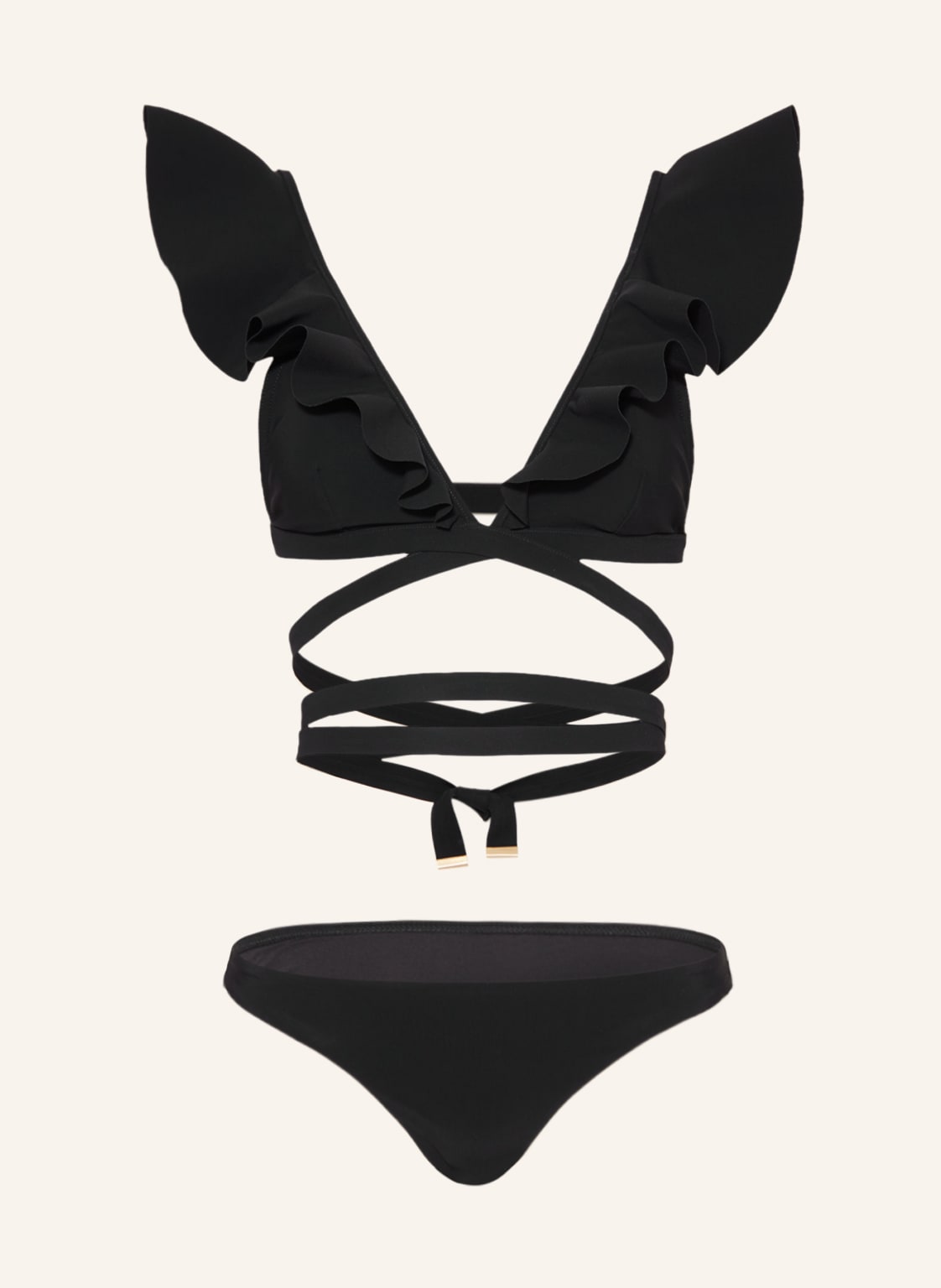 Image of Zimmermann Bustier-Bikini Halcyon schwarz