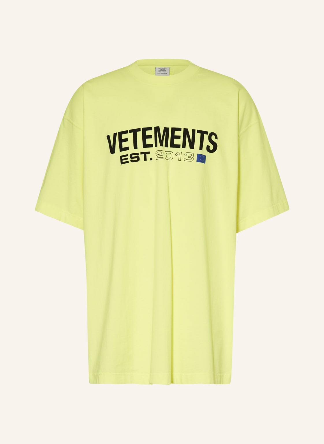 Image of Vetements Oversized-Shirt gelb
