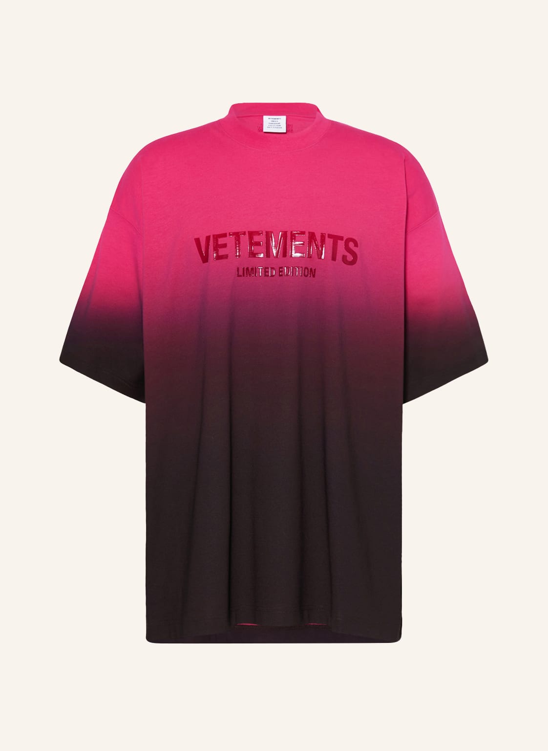 Image of Vetements Oversized-Shirt pink