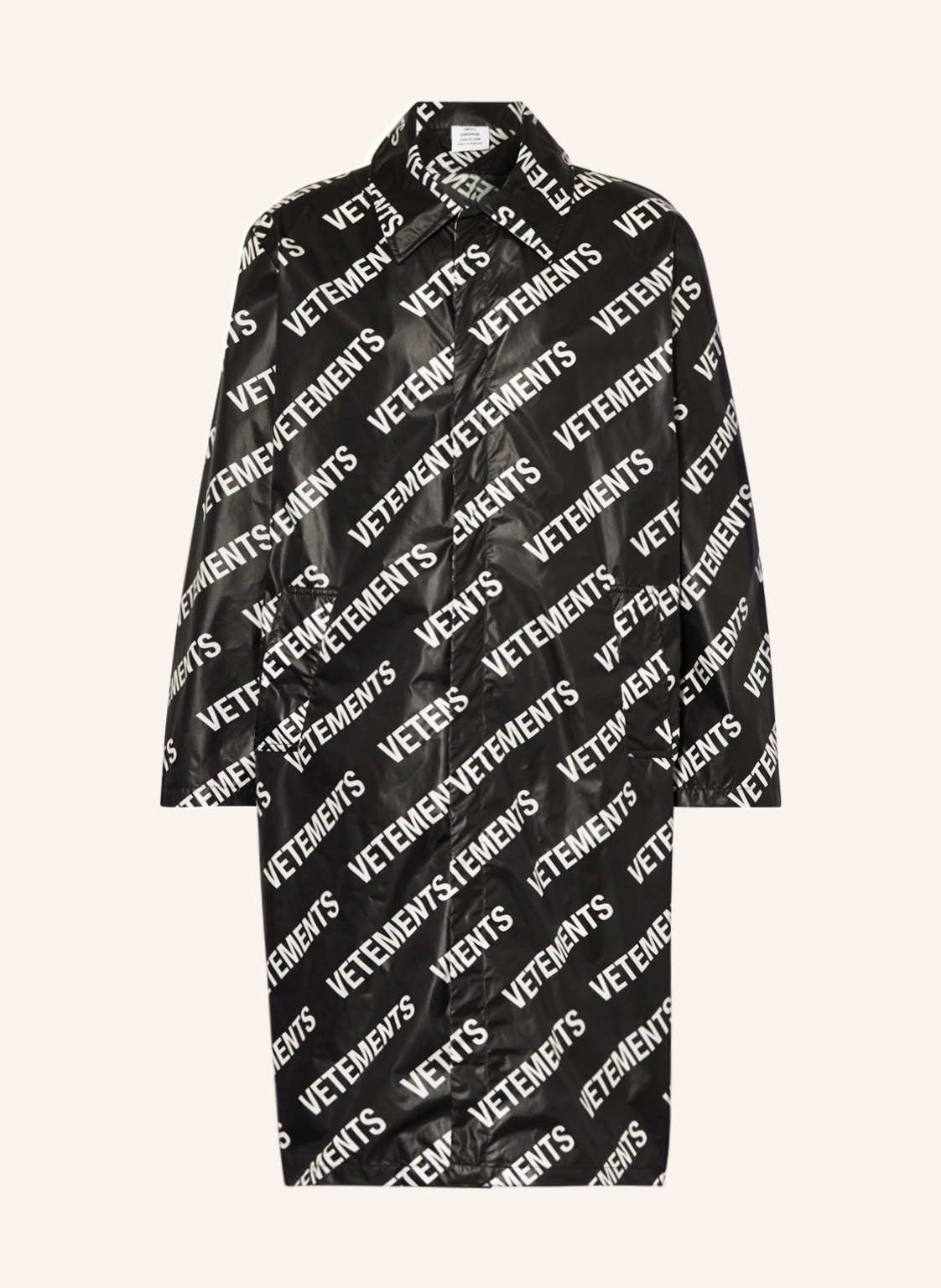 Image of Vetements Mantel schwarz