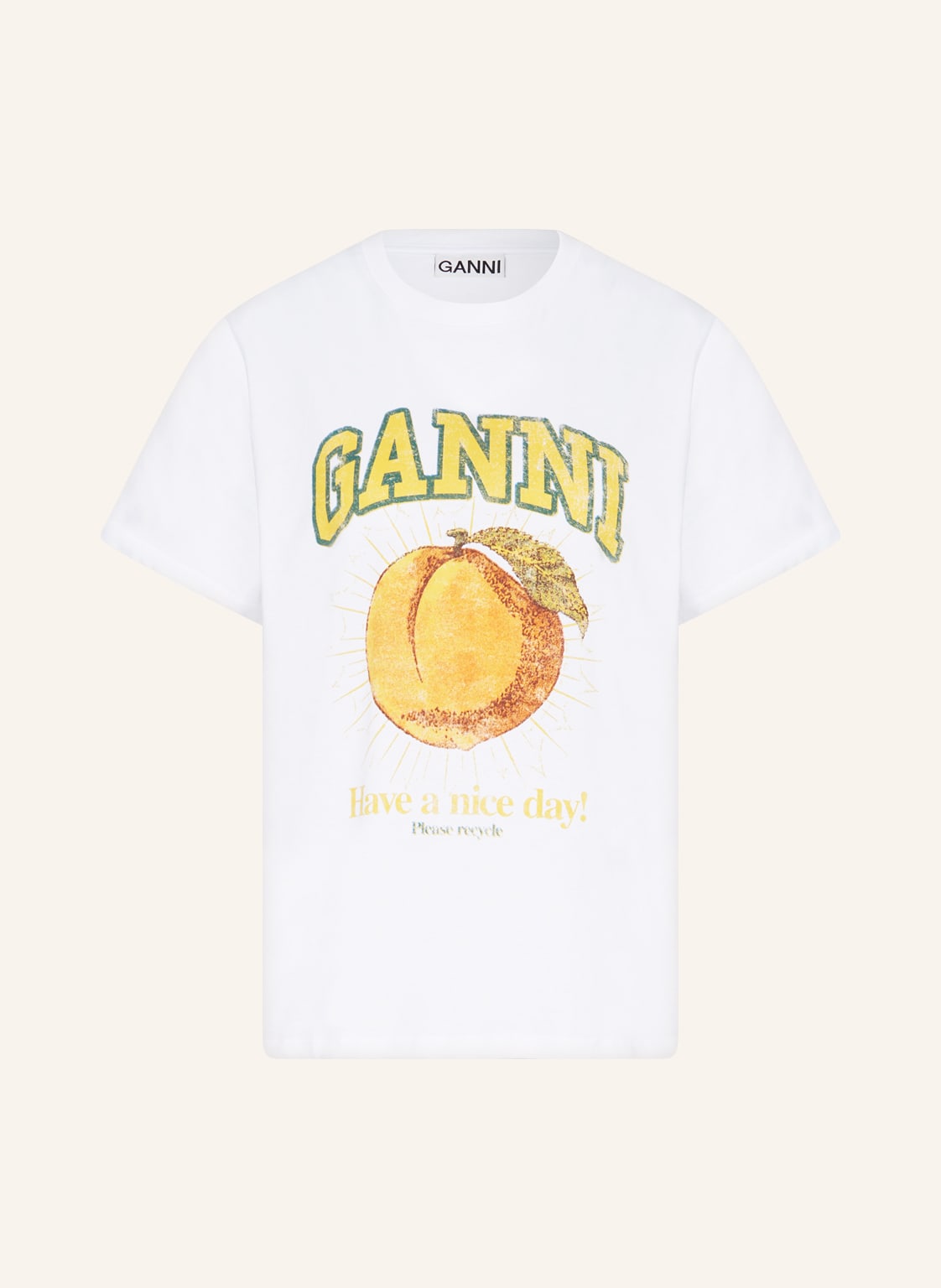 Image of Ganni T-Shirt weiss