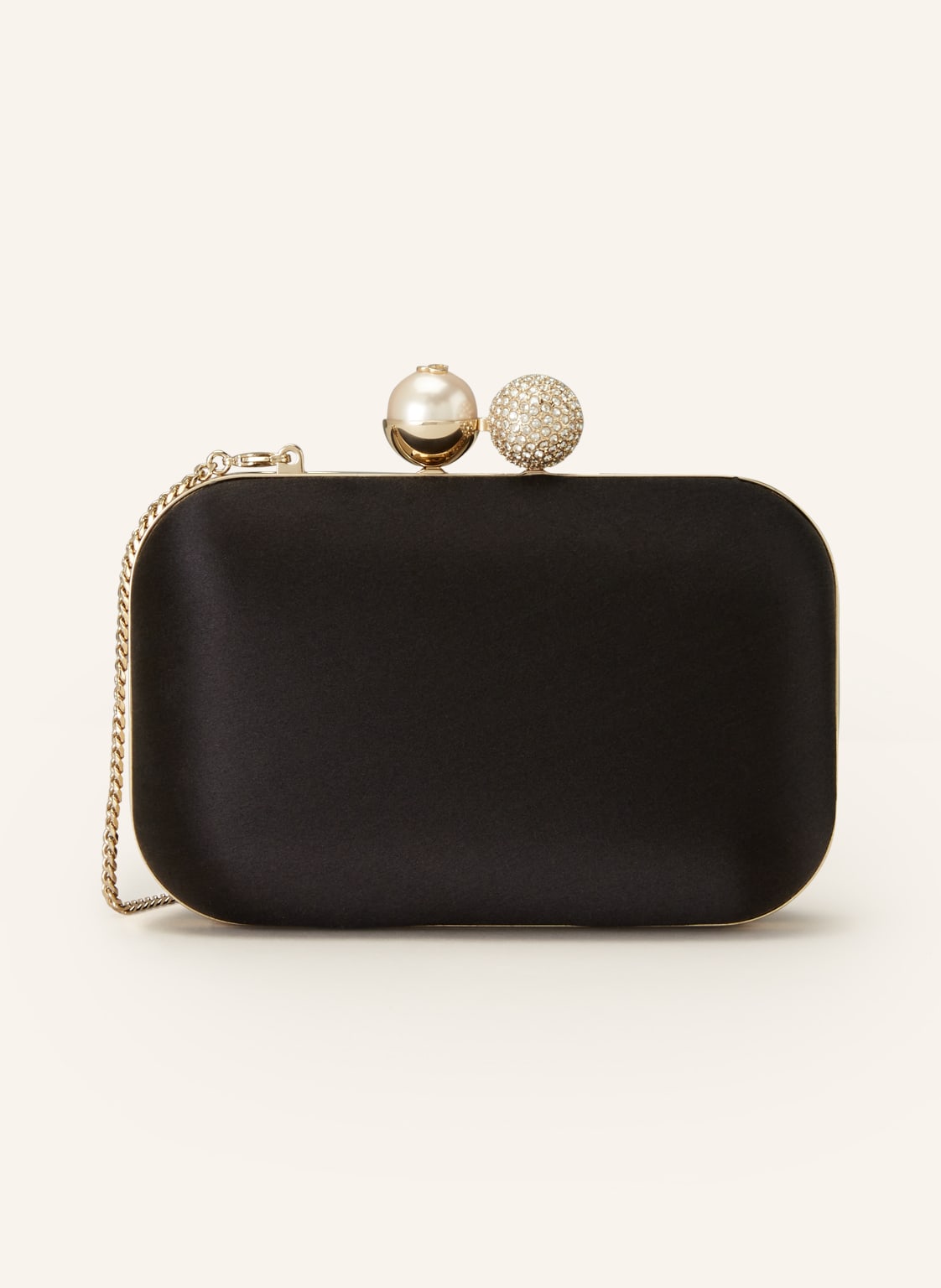 Image of Jimmy Choo Clutch Cloud Mit Schmucksteinen schwarz