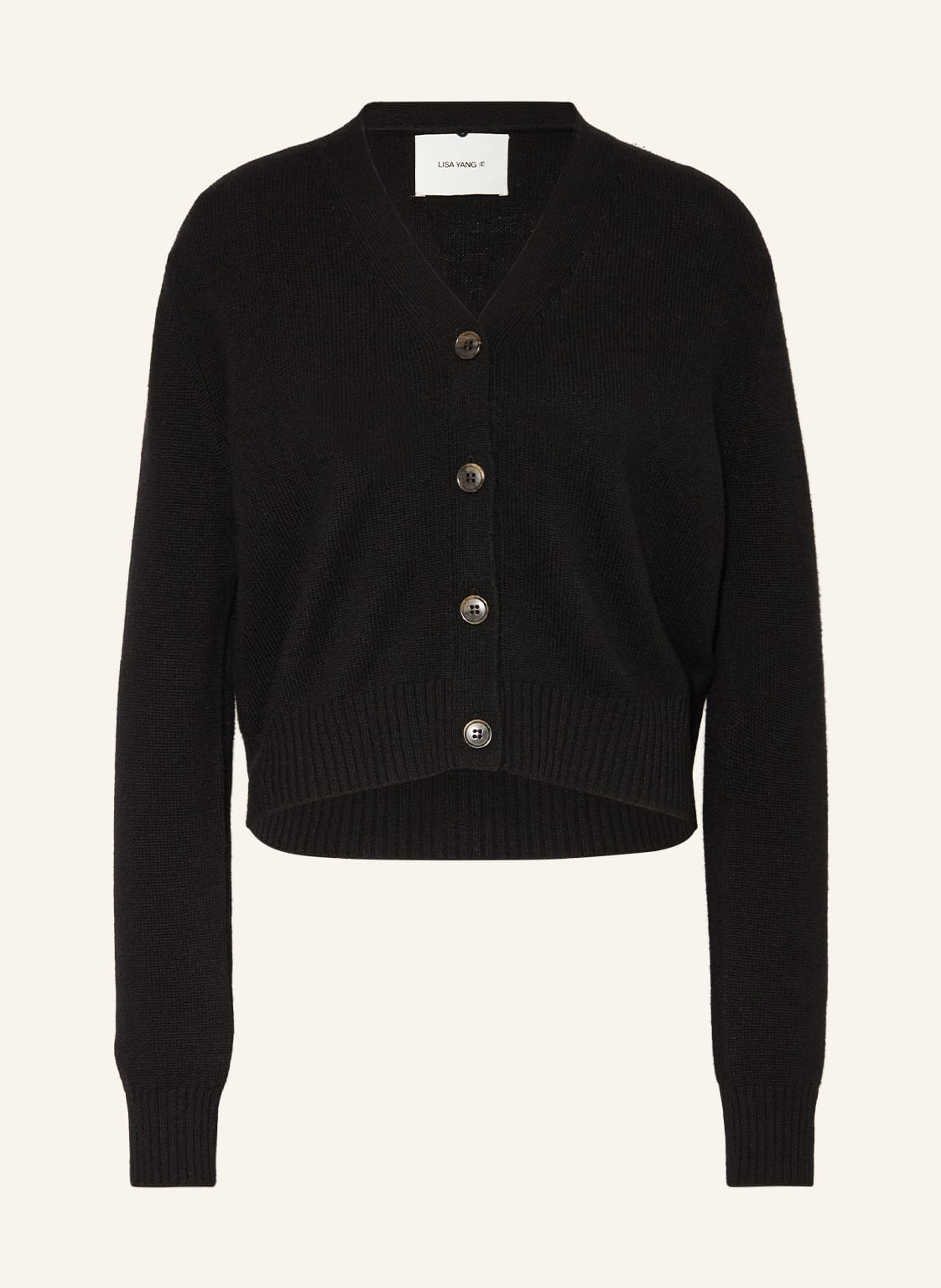Image of Lisa Yang Strickjacke Marion Aus Cashmere schwarz
